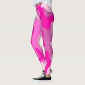 Leggings PixDezines Princess Camo, rose chaud flashy (Gauche)