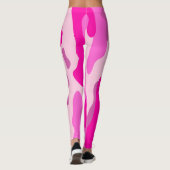 Leggings PixDezines Princess Camo, rose chaud flashy (Dos)