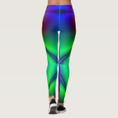 Leggings PixDezines Psychedélique Techno Dance/Lumières Neo (Dos)