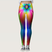 Leggings PixDezines Psychedélique Techno Dance/Lumières Neo (Devant)
