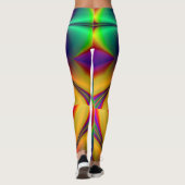 Leggings PixDezines Psychedélique Techno Dance/Lumières Neo (Dos)
