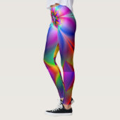 Leggings PixDezines Psychedélique Techno Dance/Lumières Neo (Gauche)