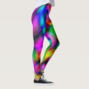 Leggings PixDezines Techno Dance/Lumières Neon