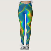 Leggings PixDezines Techno Dance/Lumières Neon (Devant)