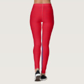 Leggings Pixel motif 01.B.bw. BG rouge (Dos)