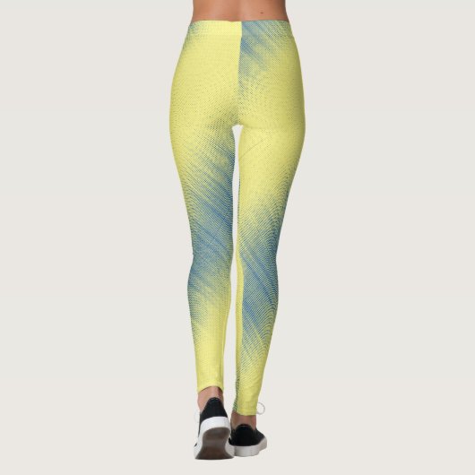 Leggings Pixel motif 01.B.bw.S Jaune BG (Dos)