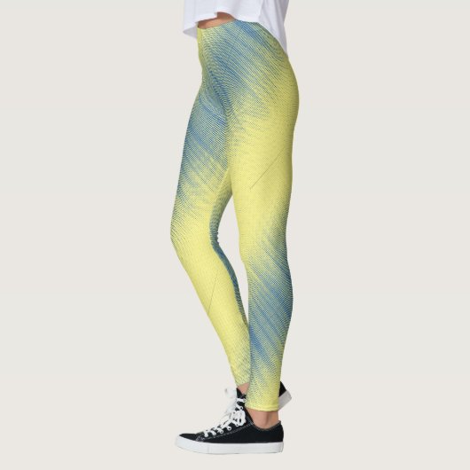 Leggings Pixel motif 01.B.bw.S Jaune BG (Gauche)