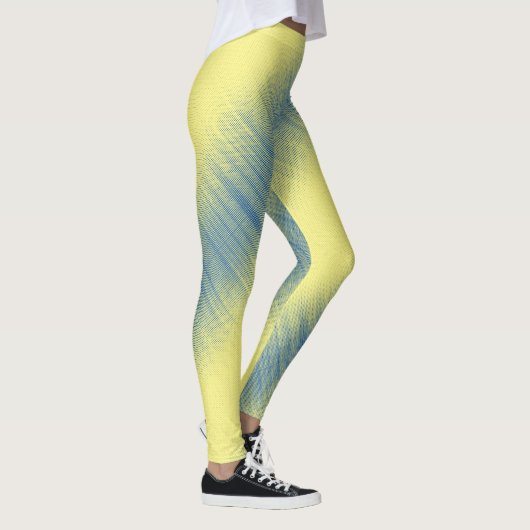 Leggings Pixel motif 01.B.bw.S Jaune BG (Droite)
