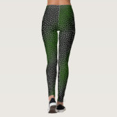 Leggings Pixel motif 01.GRN.bw Black BG (Dos)