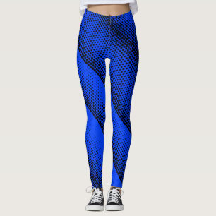 Leggings Pixel Motif 08.B.w BBlue BG