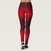 Leggings Pixel Motif 09.B.w. BG rouge (Dos)