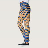 Leggings Pixel Motif 09.BBLK.w Orange BG (Gauche)