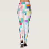 Leggings Pixels pâles géométriques (Dos)