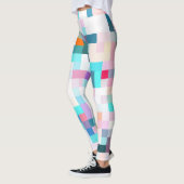 Leggings Pixels pâles géométriques (Gauche)