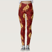 Leggings Pizza par la tranche (Devant)