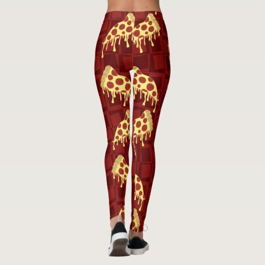 Leggings Pizza par la tranche (Dos)