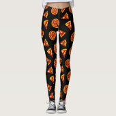 Leggings Pizza Slices Dessin amusant (Devant)