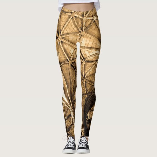 Leggings Plafond portugais sépia (Devant)
