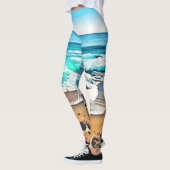 Leggings Plage Bliss : Vue océan (Gauche)