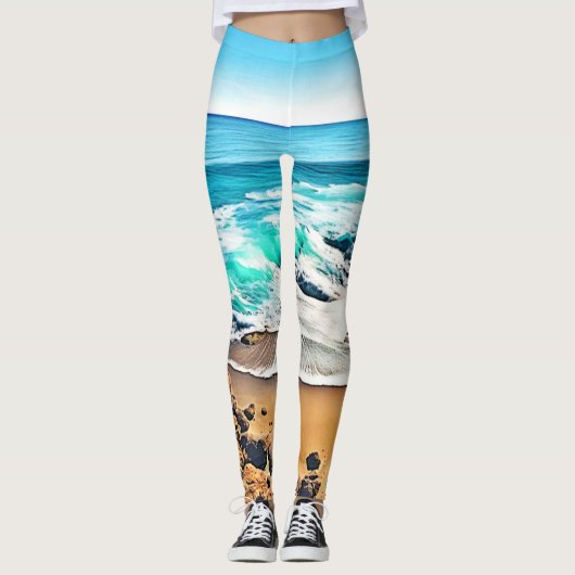 Leggings Plage Bliss : Vue océan (Devant)