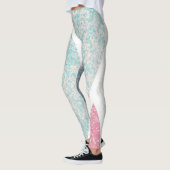 Leggings Plage/côte vagues abstraites (Gauche)