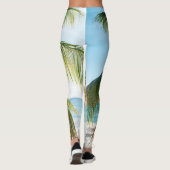 Leggings Plage des Caraïbes Bliss #1 #wall #art (Dos)
