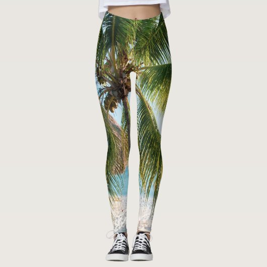 Leggings Plage des Caraïbes Bliss #1 #wall #art (Devant)