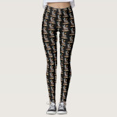 Leggings Plage Lounge Squelette Halloween (Devant)