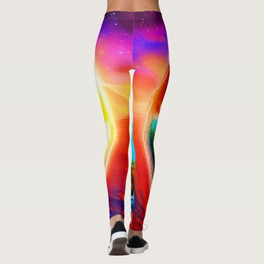 Leggings Plage tropicale (Dos)