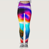 Leggings Plage tropicale (Devant)