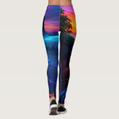 Leggings Plage Tropicale Fantastique Un (Dos)