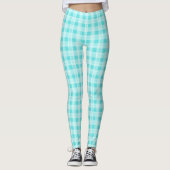 Leggings Plaid Aqua (Devant)
