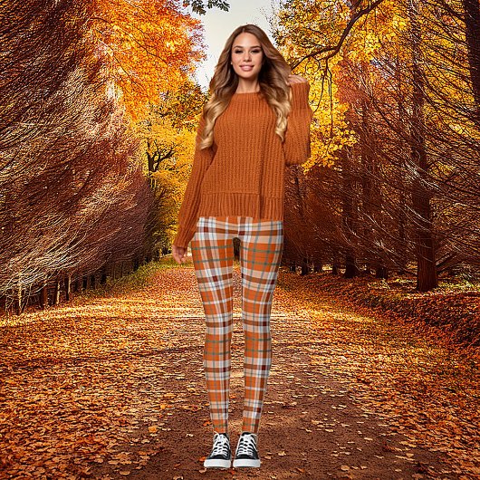 Leggings Plaid automne