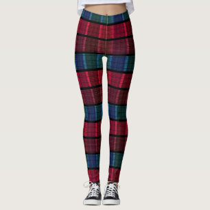 Leggings Plaid, beau plaid, plaid multicolore, tartan
