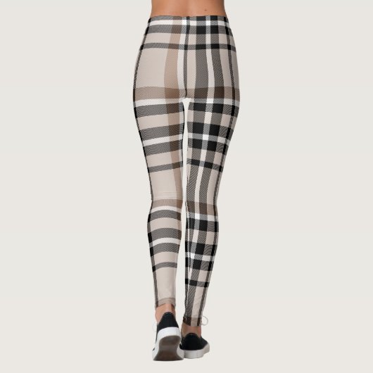 Leggings Plaid beige (Dos)