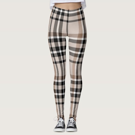 Leggings Plaid beige (Devant)