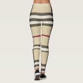 Leggings Plaid Beige/Noir/Rouge/Blanc (Dos)
