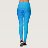 Leggings Plaid bleu (Dos)