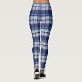 Leggings Plaid bleu (Dos)