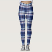 Leggings Plaid bleu (Devant)