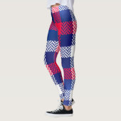 Leggings Plaid bleu, rouge et blanc (Gauche)