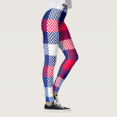 Leggings Plaid bleu, rouge et blanc (Droite)