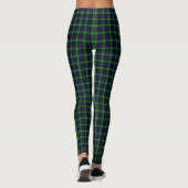 Leggings plaid bleu vert de tartan du sud (Dos)