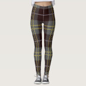 Leggings Plaid Brown classique (Devant)