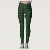 Leggings Plaid Buffalo Vert (Devant)
