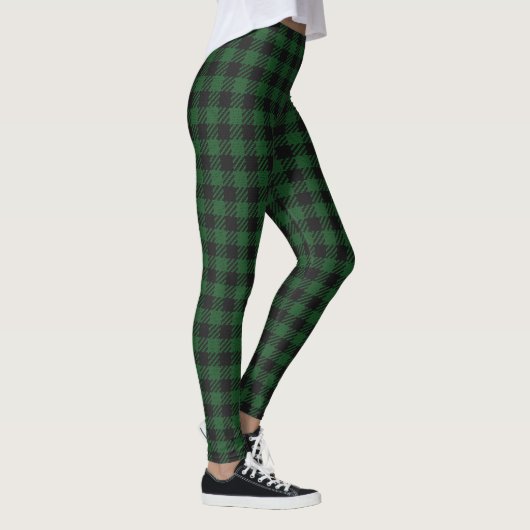 Leggings Plaid Buffalo Vert (Droite)