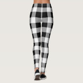 Leggings Plaid de buffle noir et blanc (Dos)