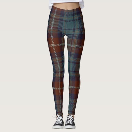 Leggings Plaid de clan de tartan de Greer (Devant)