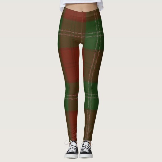 Leggings Plaid de clan de tartan de Lennox (Devant)