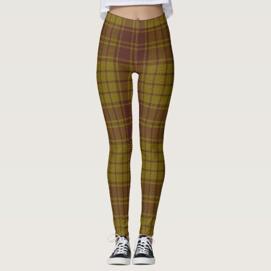Leggings Plaid de clan de tartan de MacMillan (Devant)